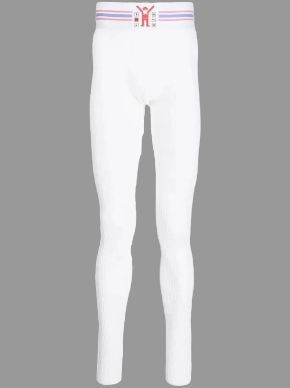 WALTER VAN BEIRENDONCK SS23 Size M White Textured Viscose Nylon JOCKSTRAP Pants